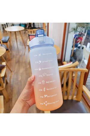 Motivierende Wasserflasche Wasserflasche Wasserflasche 2 Liter Tritan Gym Wasserflasche Bpa-freie Wasserflasche cangnfnfng - 5