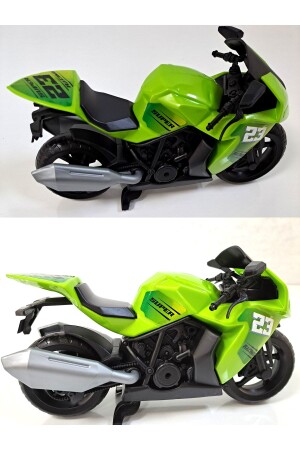 Motor Motosiklet Motorbisiklet Motorsiklet Erkek Oyuncak Yarış Motor 28 X 18 Cm Detaylı Kırılmaz - 2