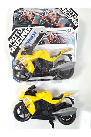 Motor Motosiklet Motorbisiklet Motorsiklet Erkek Oyuncak Yarış Motor 28 X 18 Cm Detaylı Kırılmaz - 7