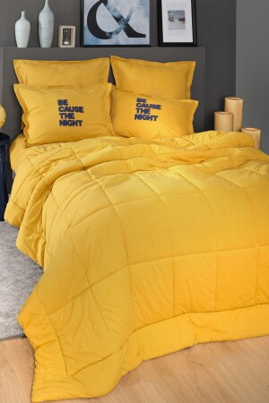 Motto Cotton Comfort Tek Kişilik Hardal - Karaca Home