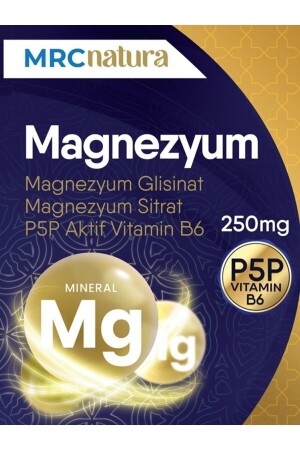 Mrc Natura Magnesium 250 mg Bisglycinat & Citrat & P5p Vitamin B6 60 Kapseln P5P VITAMIN B6 - 5