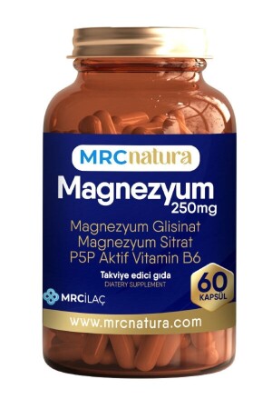 Mrc Natura Magnesium 250 mg Bisglycinat & Citrat & P5p Vitamin B6 60 Kapseln P5P VITAMIN B6 - 6