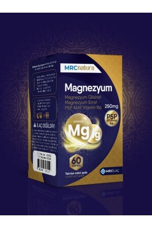 Mrc Natura Magnesium 250 mg Bisglycinat & Citrat & P5p Vitamin B6 60 Kapseln P5P VITAMIN B6 - 8