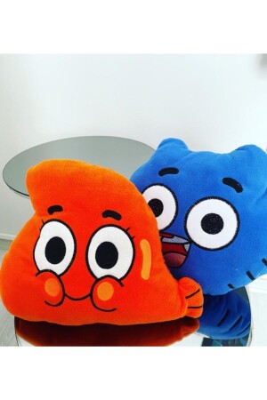 منز هدية جميلة داروين و غومبال بلوش وسادة MSG0000021 - Gülce Design