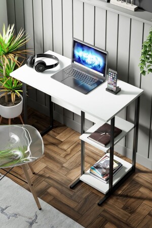 MSR2 Çalışma Masası- Bilgisayar Masası- Ofis Masası - Beyaz - 4