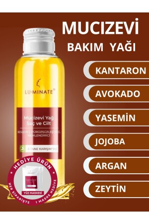 Mucizevi Saç Ve Vücut Bakım Yağı Sarı Kantaron Yasemin Argan Zeytin Avokado Nemlendirici Onarıcı LT00024 - 1