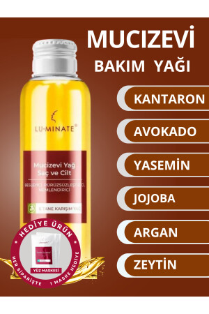 Mucizevi Saç Ve Vücut Bakım Yağı Sarı Kantaron Yasemin Argan Zeytin Avokado Nemlendirici Onarıcı LT00024 - 2