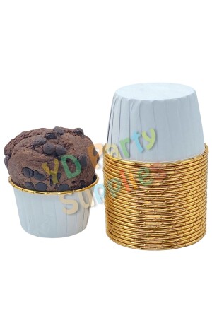 Muffin Kek Kalıbı Içi Gold Kaplama 20 Adet 50x39 - 2