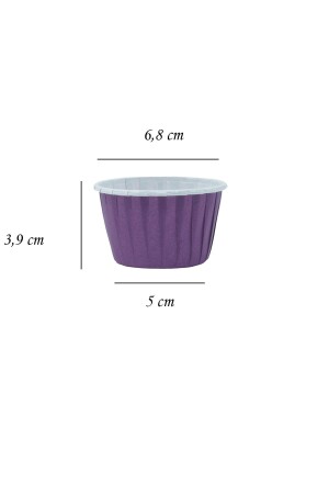 Muffin-Kuchenform Pastellfarben 25 Stück 50x39 - 5