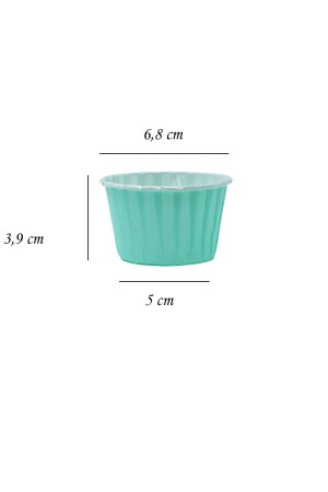 Muffin-Kuchenform Pastellfarben 25 Stück 50x39 - 3