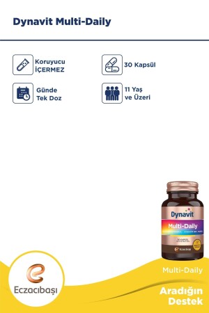 Multi-daily Multivitamin&Mineral-Koenzim Q10-Rodiola 30 Kapsül - 8