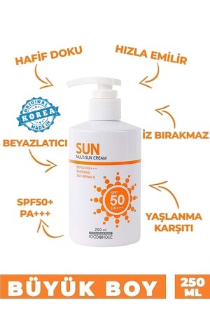 Multi Sun 250 ml Anti-Blemish Spf50 Pa UVA/UVB-Sonnencreme mit Adenosin, nicht klebend, TYC00511068307 - FOODAHOLIC
