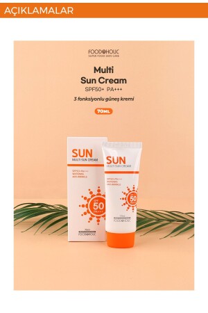 Multi Sun 70 ml nicht klebender Anti-Flecken-Sonnenschutz Spf50 Pa+++ Uva/UVB mit Adenosin - 5