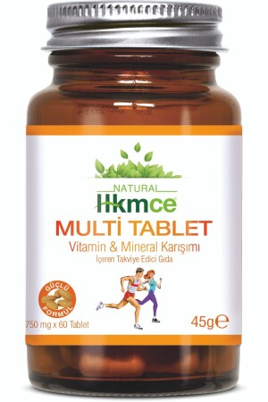 Multi Tablet - Vitamin- Mineral Multivitamin 60 Tablet - Güçlü Formül - 1