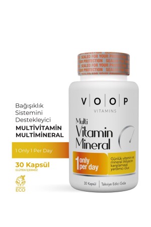 Multi Vitamin&mineral - 30 Kapsül ( 11 Vitamin & 9 Mineral ) - 1