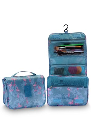 Multifunktionale Make-up-Tasche mit Aufhänger, Flamingo-Muster (große Größe) - Sonreyon