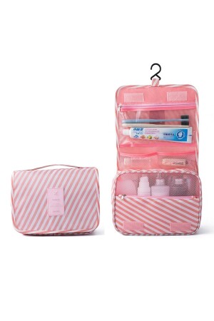 Multifunktionale Make-up-Tasche mit Kleiderbügel-Linienmuster (große Größe) - Sonreyon