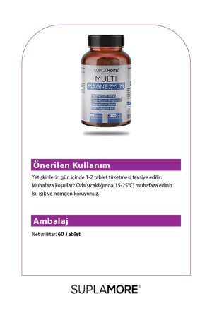 Multimagnesiumbisglycinat+Citrat+Malat + P5P 60 Tabletten - 5