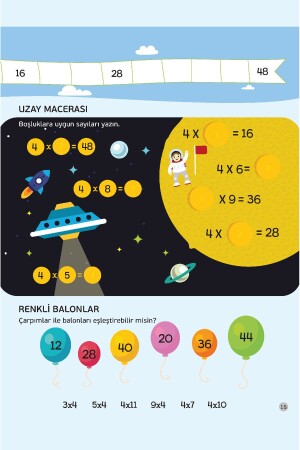 Multiplikationstabelle in sieben Tagen rund um die Uhr - 8