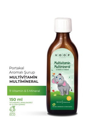 Multivitamin Multimineral Portakal Aromalı Şurup - 150 ml (11 VİTAMİN & 5 MİNERAL) - 2