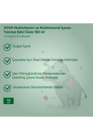 Multivitamin Multimineral Portakal Aromalı Şurup - 150 ml (11 VİTAMİN & 5 MİNERAL) - 5