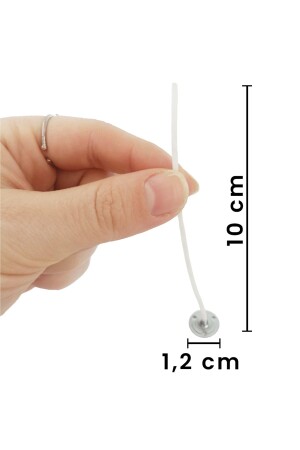 Mum Fitili 1-2 Mm Parafinlenmiş 10 Cm (İNCE) 25 Adet - 5