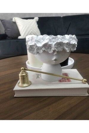 مكنسة من النحاس المصنوعة يدوياً لمطاحن الشموع الذهبية اللون MUM5252 - MİSSCAFE