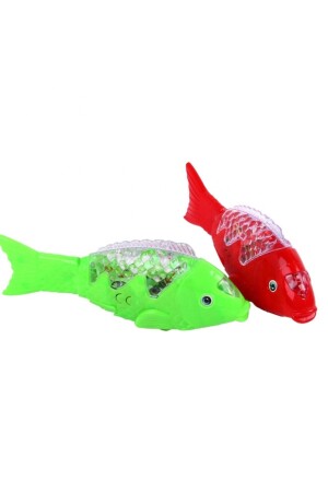 Musikalischer, beleuchteter, 23 cm großer batteriebetriebener Spielzeugfisch, Krabbelbegleiter für Babys Fma06170 - 3