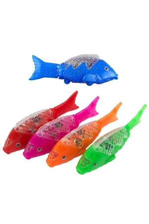 Musikalischer, beleuchteter, 23 cm großer batteriebetriebener Spielzeugfisch, Krabbelbegleiter für Babys Fma06170 - 4