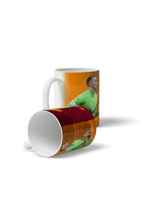 Muslera - Gelb-rot bedruckte Tasse - 3