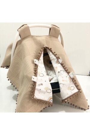 من القطن المسلين من القماش المزدوج الجانبي الكرسي الحامل للأطفال الغطاء الحامل - Babycitytr