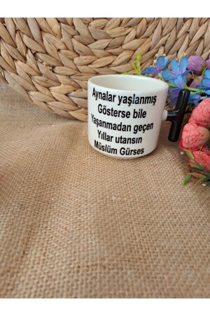 Müslüm Gürses Baskılı Kupa Nescafe Bardağı MUSLM5774337 - 6