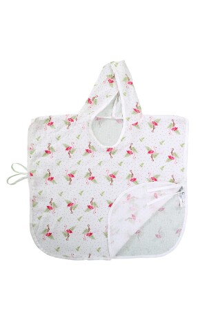 Musselin-Babyponcho aus 100 % Baumwolle mit Kapuze, 1–5 Jahre, Flamingo 8681235011041 - 1