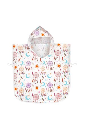 Musselin-Babyponcho aus 100 % Baumwolle mit Kapuze, 1–5 Jahre, Mihrimah 8681235991541 - 2