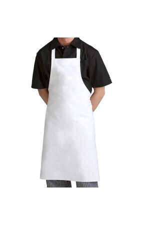 Mutfak Aşçı Bulaşıkçı Temizlikçi Garson Şef Komi Boyundan Askılı Iş Önlük - 1