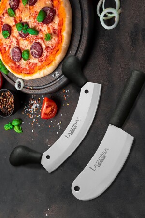 Mutfak Bıçak Seti Pide Börek Soğan Pizza Kesici Satır Zırh 2 Li Set Set360 - 2