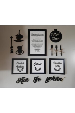 Mutfak Duvar Süsü 4 Lü Çerçeve - Kağan Süs