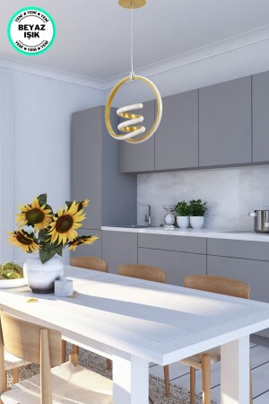 غرفة الطعام المدخلة من قاعة المطبخ MNZ LED البيضاء الشنابل OSTİM - Harnelli