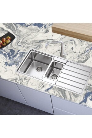 نمط من الرخام مغطى من ورق المكتب المطبخ MNZ - Bigaimaj