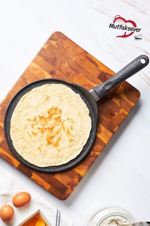 Mutfaksever Pfannkuchen- und Crêpespfanne auf Induktionsbasis, Biogranit, Grau, 26 cm, 153 cm. 03. 08. 1618 - Karaca