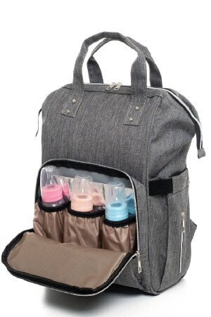 Mutter Baby Pflege Rucksack Babyflasche Thermoskanne Flüssigkeitssicher Kinderwagen Kleiderbügel Gerät Baum Vogel bedruckt - 2