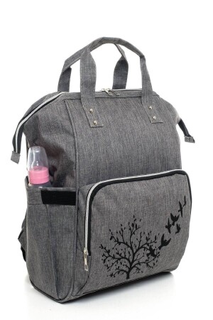 Mutter Baby Pflege Rucksack Babyflasche Thermoskanne mit Augen Haken Kinderwagen Kleiderbügel mit Holz - 4