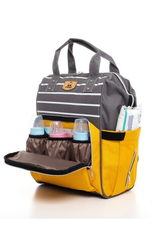 Mutter-Baby-Pflege-Rucksack mit Babyflaschen-Thermosfach, Metallhaken, Kinderwagen-Aufhänger (A-Qualität) 2021-1 - 3