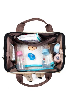 Mutter-Baby-Pflege-Rucksack mit Babyflaschen-Thermosfach, Metallhaken, Kinderwagen-Aufhänger (A-Qualität) 2021-1 - 7