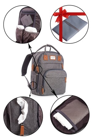 Mutter-Baby-Pflegetasche, Mehrzweck-Reiserucksack für Eltern ADA9058 - 3