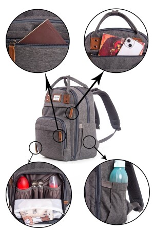 Mutter-Baby-Pflegetasche, Mehrzweck-Reiserucksack für Eltern ADA9058 - 4
