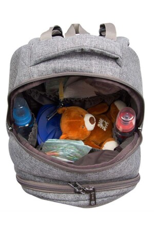 Mutter-Babypflegetasche 9301 Babypflege-Rucksack aus schwarzem, wasserdichtem Stoff - 5