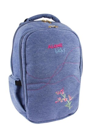 Mutter-Babypflegetasche 9301 Blauer Babypflegerucksack aus wasserdichtem Stoff - 1