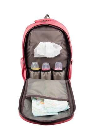 Mutter Babypflegetasche 9301 Granatapfelblume Babypflegerucksack aus wasserdichtem Stoff - 4