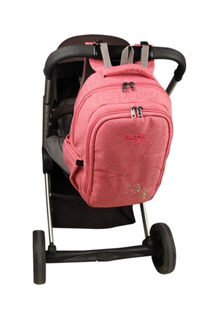 Mutter Babypflegetasche 9301 Granatapfelblume Babypflegerucksack aus wasserdichtem Stoff - 7